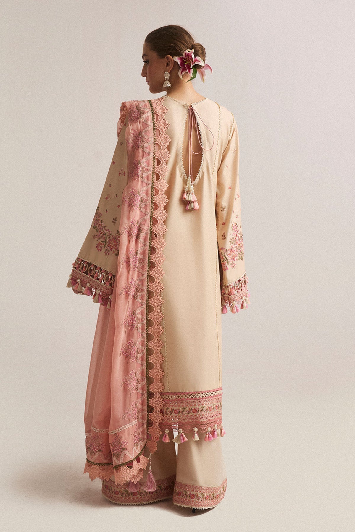 Hussain Rehar Unstitched Dhanak 3PC With Embroidered Shawl (SYT-116)