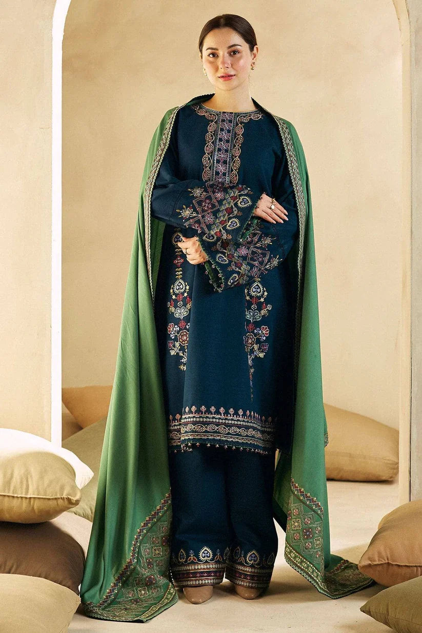 ZARA SHAH JAHAN- 3PC LAWN EMBROIDERED SHIRT LAWN EMBROIDERED DUPATTA AND TROUSER-D-3583