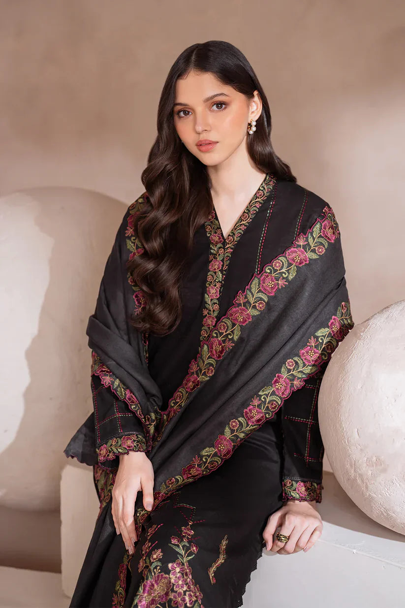 IZNIK-3PC LAWN EMBROIDERED SHIRT WITH CHIFFON EMBROIDERED DUPATTA & TROUSER-D-3604