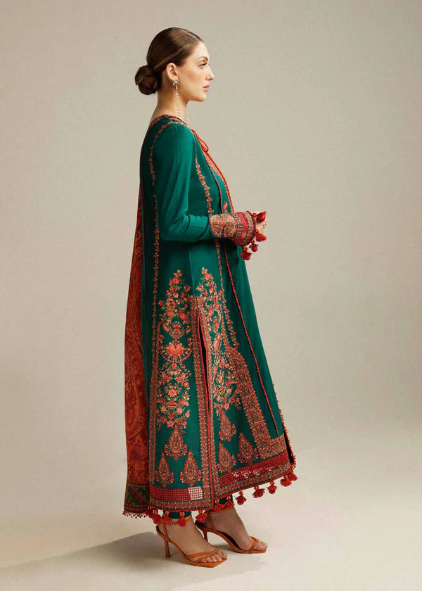 Hussain Rehar Unstitched Dhanak 3PC With Printed Shawl (SYT-110)