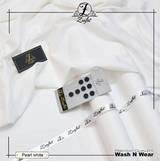 Zrafat – Premium Wash n Wear - PEARL WHITE