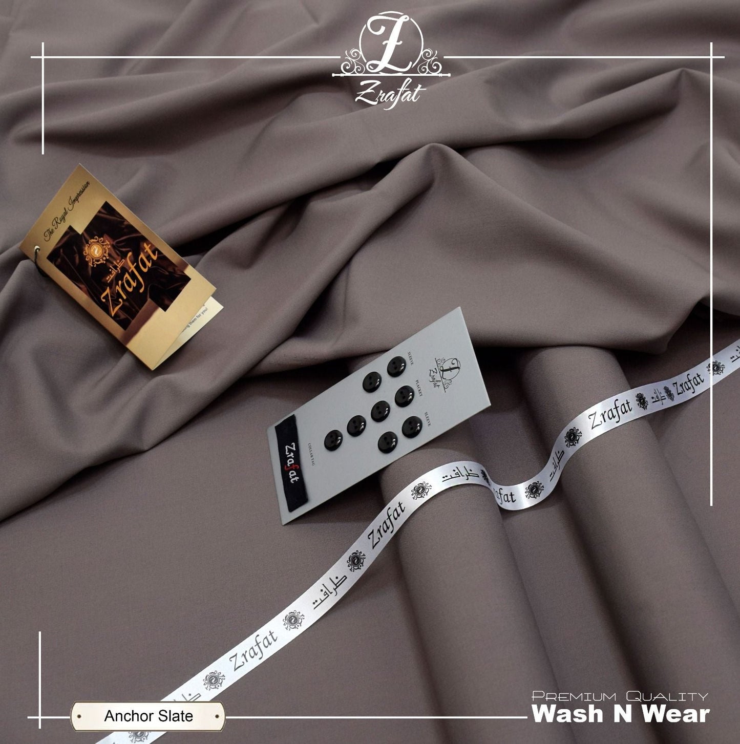 Zrafat – Premium Wash n Wear - ANCHOR SLATE