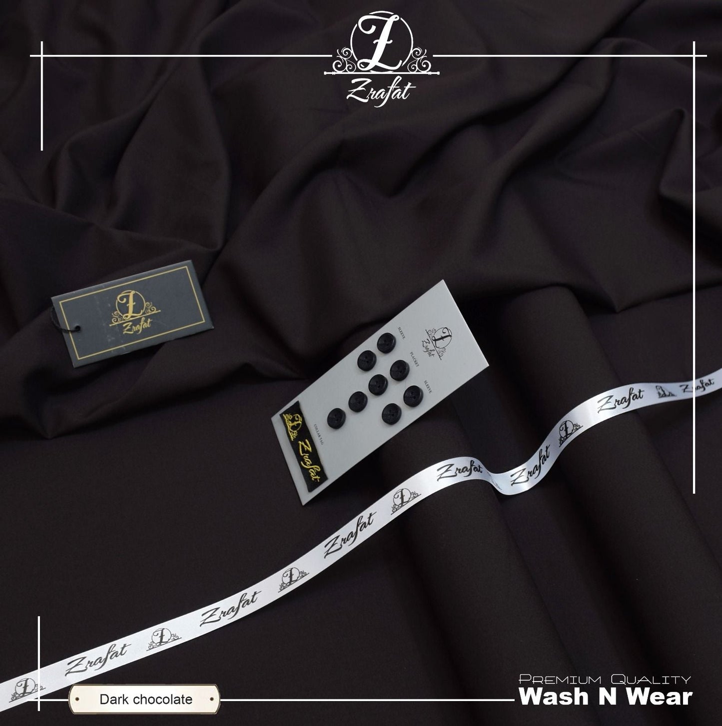 Zrafat – Premium Wash n Wear - DARK CHOCOLATE